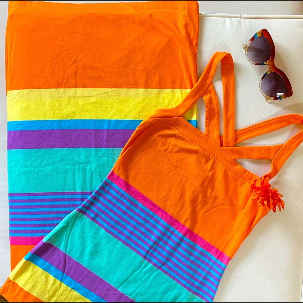 Derek Heart Color Block Maxi Dress - NWOT